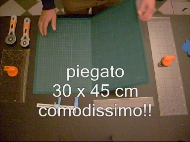 Piano da taglio Pieghevole per patchwork 30 x 45 cm